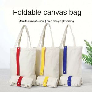 High Quality Wholesale Customized Printed Logo Women's Canvas <b>Bags</b> Cotton Canvas Tote <b>Bag</b> for Shopping - Product Image 3