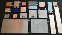 Nouvelle plaque de refroidissement liquide en cuivre et aluminium de 80x80 mm pour les applications de refroidissement et de réfrigération des lasers et des machines