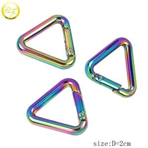 Toptan tasarımcı çantaları marka açık o toka üçgen şekli cüzdan aksesuar gökkuşağı metal anahtarlıklar - Product Image 2