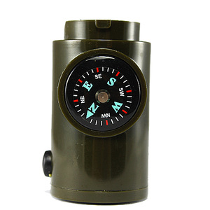 Multi Functional Outdoor Whistle With Compass Thermometer Plastic 7 In 1 Survival Gear For Camping Rescue - Product Image 3
