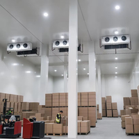 Chambre froide industrielle commerciale de grande capacité avec unité de condensation à compresseur à vis pour entrepôt de viande et de produits alimentaires