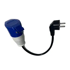 1 фазовый 16A CEE socket to 1 фазный 16A штекер Schuko адаптер ev зарядный кабель для зарядного устройства для электромобилей