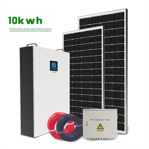 Komplettsatz Solarenergie-Stromspeichersystem 5000 W 3 kW 6 kW 8 kW 10 kW Hybrid-Solarpanel Stromerzeugungskit