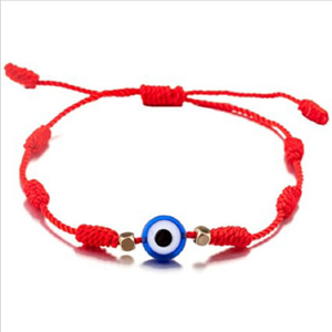Moda hecha a mano ajustable diablo ojo pareja <span class=keywords><strong>pulsera</strong></span> ajustable suerte cuerda roja línea <span class=keywords><strong>hilo</strong></span> trenzado pulseras <span class=keywords><strong>7</strong></span> <span class=keywords><strong>nudos</strong></span> - Product Image 6