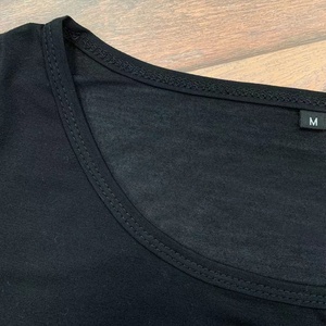 Vendita all'ingrosso su misura nera in cotone 95% 5% Spandex da <span class=keywords><strong>uomo</strong></span> con Longline curvo canotta aderente da palestra canotta da <span class=keywords><strong>uomo</strong></span> - Product Image 5