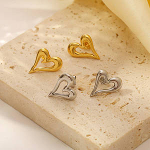Bijuterias al por Mayor con Envío <span class=keywords><strong>Gratis</strong></span>, Joyería Personalizada, Aretes de Acero Inoxidable con Baño de Oro de 18K, Joyería de Moda para Mujer - Product Image 1