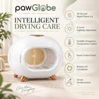 Séchoir pour animaux de compagnie pour chats et petits chiens, vente en gros, importateurs, distributeurs et fournitures intelligentes de toilettage pour animaux PawGlobe