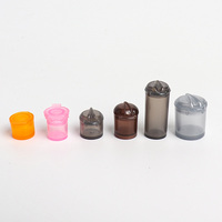 Mini flacons à pilules en plastique à couvercle articulé, hermétiques, en PP, pour échantillons de médicaments en bande, pour capsules et comprimés