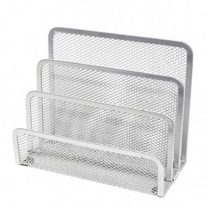 Metal <b>Mesh</b> Letter Holder Mail Sorter Post Rack Envelope Organiser Document Stand Desk File Storage Display Slots - Product Image 5