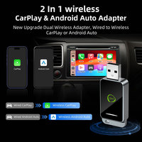 Adaptador Inalámbrico Carplay Android Auto, Caja Usbc, Dongle Bluetooth Usb, Toyota Hyundai, Proveedor Verificado para Audi Q7 2016-2018 Mib2