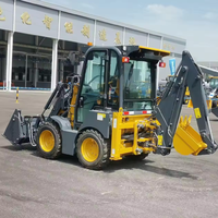 XC8-S0750 Harga Terjangkau Mini Loader Kompak Berkualitas Tinggi Dengan Kedalaman Penggalian 0.7 Ton Backhoe Loader Untuk Lanskap