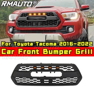 Grille de pare-chocs avant de voiture, grilles de course, calandre pour Toyota Tacoma 2016-2022, kit carrosserie, accessoires automobiles - Product Image 2