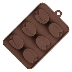 El Mejor Precio de molde de chocolate 3D 6 cavidades en forma de tulipán moldes de silicona para chocolate herramientas para hornear hechas a mano - Product Image 1