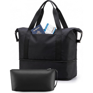 Bolsa de <span class=keywords><strong>Viaje</strong></span> Impermeable para <span class=keywords><strong>Mujer</strong></span>, Expandible, para Fin de Semana, con Bolsa de Aseo, Cierre de Cremallera y Forro de Poliéster - Product Image 2