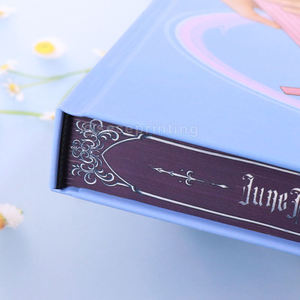 Blue Hardcover <b>Book</b> Printing Stenciled Edge Art <b>Books</b> Fiction Novel Printing Manufacturer Spot UV with Sprayed Edges - Product Image 3
