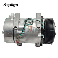 ASPLIGO CO660102 Nuevo Compresor de Aire Acondicionado Eléctrico de Alta Calidad con 1 Año de Garantía, Precio de Fábrica, 119MM 8PK 24V R134a
