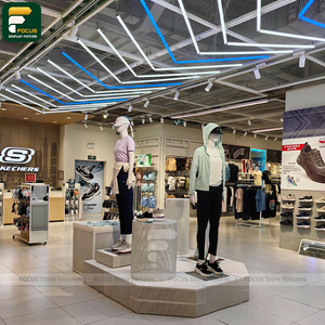 Modern Contemporary Clothing Boutique Display Rack Garment Cabinet <b>Wall</b> Shelf Checkout Counter Fixture - Product Image 6