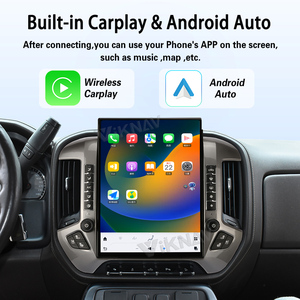 Autoradio Viknav 15,6 pouces à écran plus grand pour <span class=keywords><strong>Chevrolet</strong></span> <span class=keywords><strong>Silverado</strong></span> GMC SIERRA <span class=keywords><strong>2014</strong></span>-2018, unité principale Android, Carplay, navigation GPS, lecteur - Product Image 5