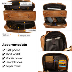 <span class=keywords><strong>Zaino</strong></span> in <span class=keywords><strong>pelle</strong></span> multifunzionale DUJIANG in offerta speciale - Borsa da viaggio da <span class=keywords><strong>uomo</strong></span> di grande capacità con tasche multiple - Product Image 6