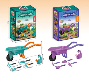 Anak-anak alat berkebun mainan plastik aman pantai kotak pasir mainan peralatan taman sendok garpu sekop menyapu sekop anak-anak - Product Image 1