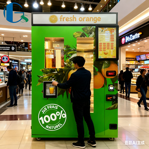 Máquina expendedora automática de jugo de naranja las 24 horas <span class=keywords><strong>Pago</strong></span> con moneda/factura/tarjeta de crédito 200-300 piezas Capacidad 1 año de garantía Sistema de enfriamiento - Product Image 5