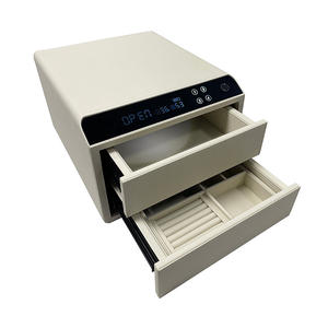 Venta caliente de fábrica de cuero de lujo cajón <span class=keywords><strong>Seguro</strong></span> Hogar Inteligente huella digital WIFi todo acero antirrobo <span class=keywords><strong>seguro</strong></span> - Product Image 5