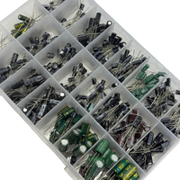 Kit Electrónico de 500 Condensadores Electrolíticos Mixtos DIP, 10V 16V 25V 50V, 0.1uF-1000uF, 24 Valores, Elektronika