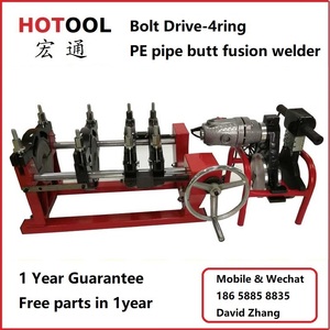 Saldatrice manuale per tubi in HDPE da 63-160 mm con azionamento a bullone e 2 morsetti terminali - Product Image 5
