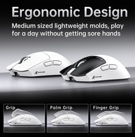 X11PROV2 Mouse Gaming Nirkabel Koneksi Tri-Mode BT PixArt PAW3315 Basis Pengisian Daya Magnetik Sentuh