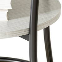 Canapé-nid en bois et acier inoxydable moderne de luxe, table basse ronde à emboîtement, meubles durables pour le salon