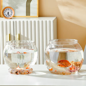 Petit aquarium de bureau plante hydroponique domestique bol de <span class=keywords><strong>poisson</strong></span> <span class=keywords><strong>rouge</strong></span> transparent en plastique <span class=keywords><strong>pour</strong></span> aquariums d'intérieur boîte en carton ronde - Product Image 2