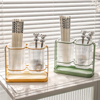 Vente chaude baguettes couteau fourchette cuillère support multifonctionnel PP support divisé organisateur de cuisine pour cuisine salle