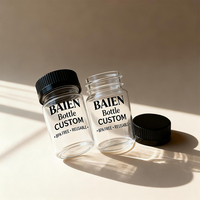 Vente en gros Bouteille ambre de 80ml en plastique PET vide avec couvercle CRC pour capsule d'emballage Bouteille d'emballage 80g 80cc