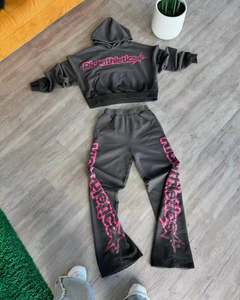 Premium Men's Boxy Cropped Sweatshirt Streetwear Sudadera con capucha Logotipo personalizado Transpirable Personalizable Diseño impreso Sudadera con capucha - Product Image 2