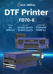Stampante DTF Fedar FD70-6 a 6 Testine I3200-A1, Macchina da <span class=keywords><strong>Stampa</strong></span> 60cm CMYK+W per Negozi di <span class=keywords><strong>Stampa</strong></span> su T-shirt e Abbigliamento - Product Image 2