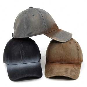 Vente en gros Chapeau de papa camionneur réglable en coton vintage unisexe Casquettes de sport teint vieilli Casquette de baseball vierge délavée - Product Image 1