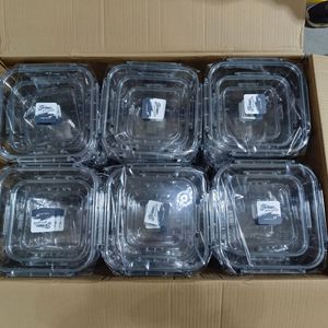 Pet công suất lớn nhựa lưu trữ hộp thiết lập trong suốt hình chữ nhật tròn vuông thương mại kín tủ lạnh - Product Image 6