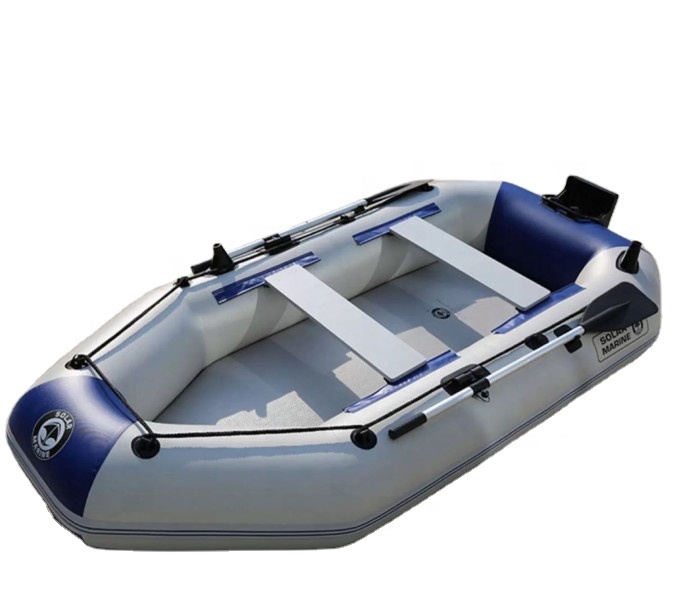 Pvc inflatable boat 2 person sports fishing boats rowing boat 2.3m