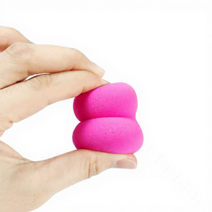 Éponge de maquillage professionnelle en forme de gourde couleur macaron, applicateur de fond de teint doux, œuf de beauté, logo personnalisé, marque privée, OEM, ODM - Product Image 5