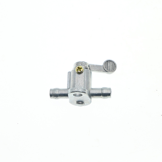 Motorcycle Fuel Tank Valve Oil Switch New Condition 6mm Inline Tap ON/OFF 90 Degree Rotation Aluminium Plastic Material GY6 PW50