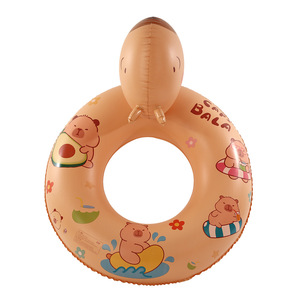 Bouée de natation Kapibala pour enfants, nouveauté, dessin animé, gonflable en PVC, haute flottabilité et valve anti-fuite - Product Image 5
