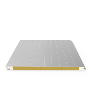 Ignifuge conservation de la chaleur isolation phonique panneau sandwich en laine de roche feuille de <span class=keywords><strong>mur</strong></span> et de toit panneau de laine de roche panneaux de salle blanche - Product Image 3