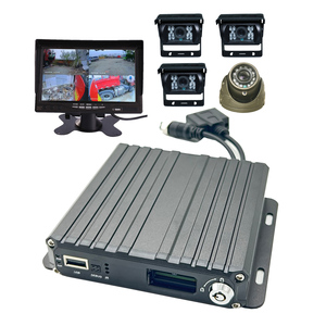 4CH 4G GPS WIFI 1080P H.265 sistema di telecamere di sicurezza 7 pollici VGA IPS Monitor LCD Mobile <span class=keywords><strong>DVR</strong></span> 4 pezzi AHD 2.0MP inglese Dash cam - Product Image 1