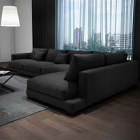 Sofá gris L para sala de estar, sofá de tela para esquina, salón, moderno, conjunto de sofá para salas, muebles para sala de estar