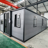 Maison conteneur extensible à installation rapide, maison modulaire extensible, maison préfabriquée insonorisée avec panneaux sandwich