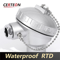 Capteur PT100 étanche avec sonde filetée en acier inoxydable pour mesure industrielle précise de température