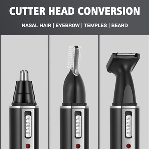 Recortador de pelo de nariz Dsp 3 en 1, recargable por USB, de bajo ruido, para hombres y mujeres - Product Image 3