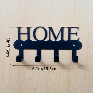 Porte-clés mural multifonctionnel moderne à un seul niveau pour la maison, idéal pour le salon - Product Image 3