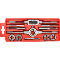 KAFUWELL H9018A Perangkat Kunci Tap & Die Kelas Industri dengan Set Kombinasi, Kotak Penyimpanan Peralatan Rumah Tangga yang Dioperasikan dengan Tangan
