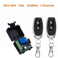 Interruptor de Control Remoto Inalámbrico de 433 MHz, Módulo de Control de Acceso de un Solo Canal, CC 5-60V, IP42 -10 55, Reloj Temporizador, Control de Entrada